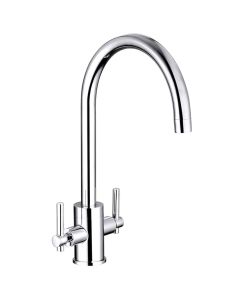 Avara Chrome two handle Kitchen mixer