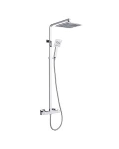 Trisen Zacha CHROME Square Expo Adj Thermo Shower