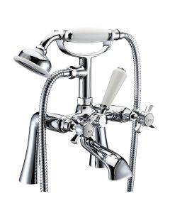 Wisley two handle bath shower mixer with kit